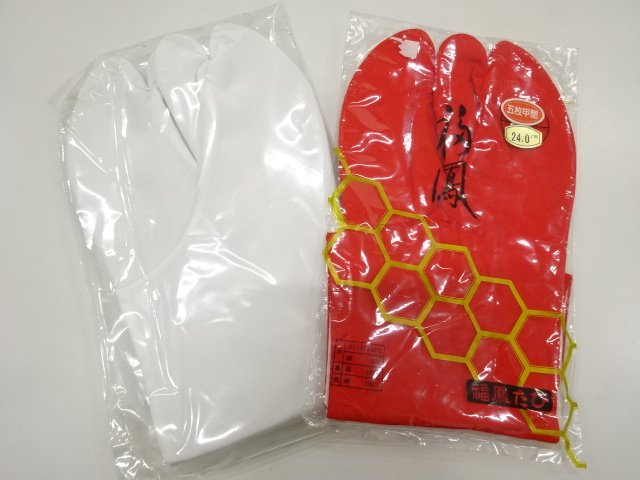 JAPANESE KIMONO / UNUSED TABI SOCKS 2-PAIR SET (24・24.5 CM)
